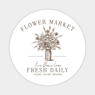 Flower Market Farm Fresh	Cottagecore Magnet